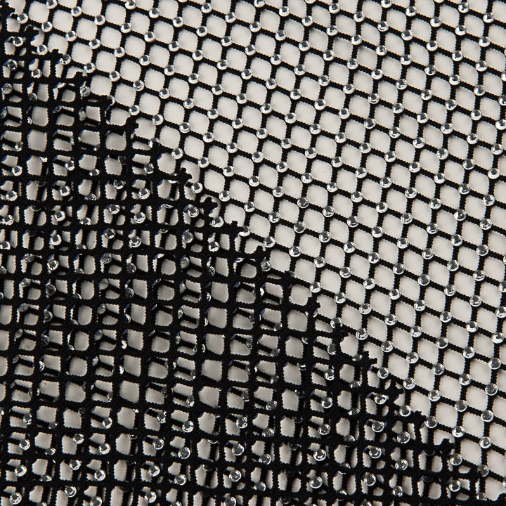 Net Fabric with Silver Rhinestones - Ribes y Casals