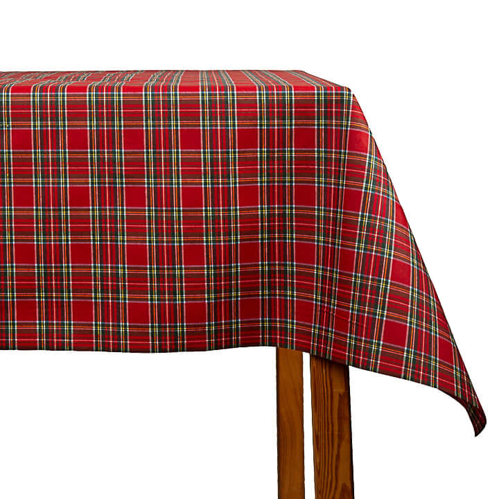 Lightweight Resin-Coated Canvas – Mini Christmas Tartan - Ribes y Casals