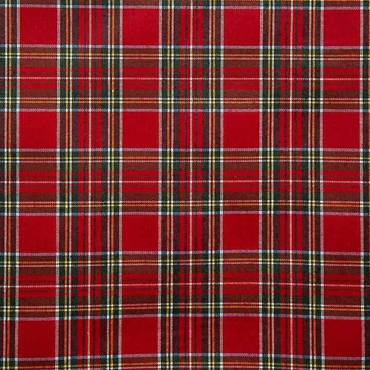 Lightweight Resin-Coated Canvas – Mini Christmas Tartan - Ribes y Casals