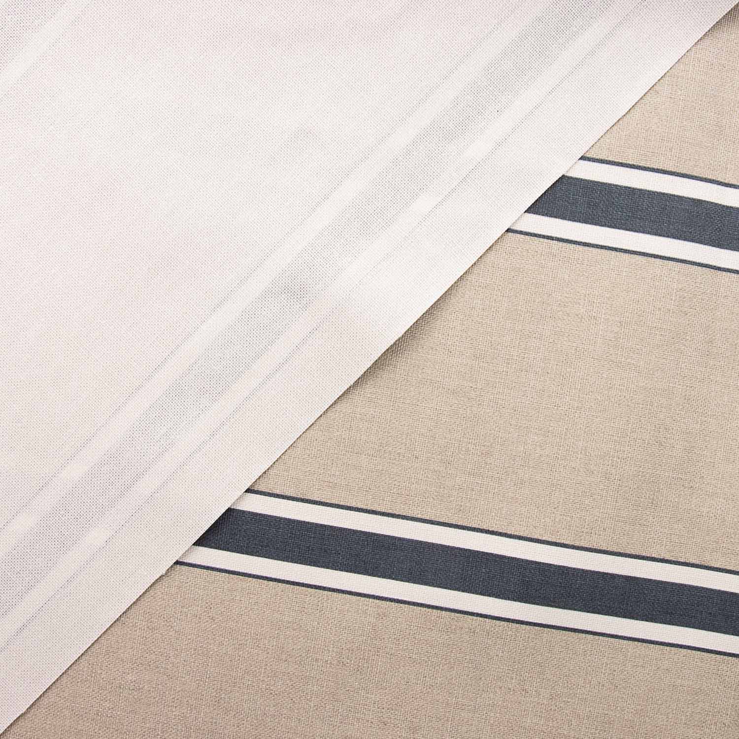 Resin-coated, stain-resistant, blue stripes - Ribes y Casals