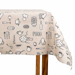 Resin-coated Kitchen Tablecloth Food Illustrated - Ribes y Casals