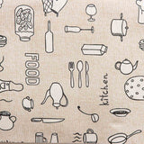 Resin-coated Kitchen Tablecloth Food Illustrated - Ribes y Casals