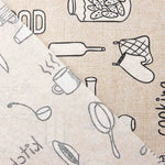 Resin-coated Kitchen Tablecloth Food Illustrated - Ribes y Casals