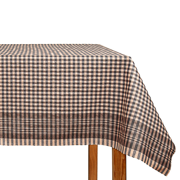 Resin-coated tablecloth with Farderos checks - Ribes y Casals