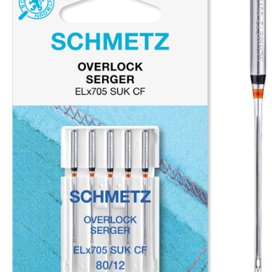 Schmetz ELx705 SUK CF Jersey Overlock Needles - Ribes y Casals