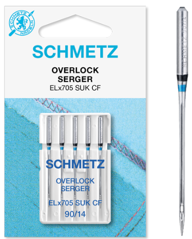 Agujas Schmetz Overlock ELx705 SUK CF Jersey - Ribes y Casals