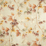 Cotton canvas with autumn leaves, beige - Ribes y Casals