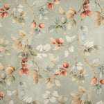 Cotton canvas with linen fabric effect: Autumn Leaves, Sage Green - Ribes y Casals