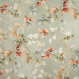 Cotton canvas with linen fabric effect: Autumn Leaves, Sage Green - Ribes y Casals