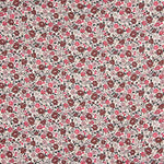 Viscose Twill with Pink and Burgundy Floral Print - Ribes y Casals