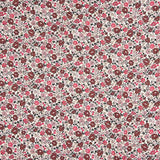 Viscose Twill with Pink and Burgundy Floral Print - Ribes y Casals