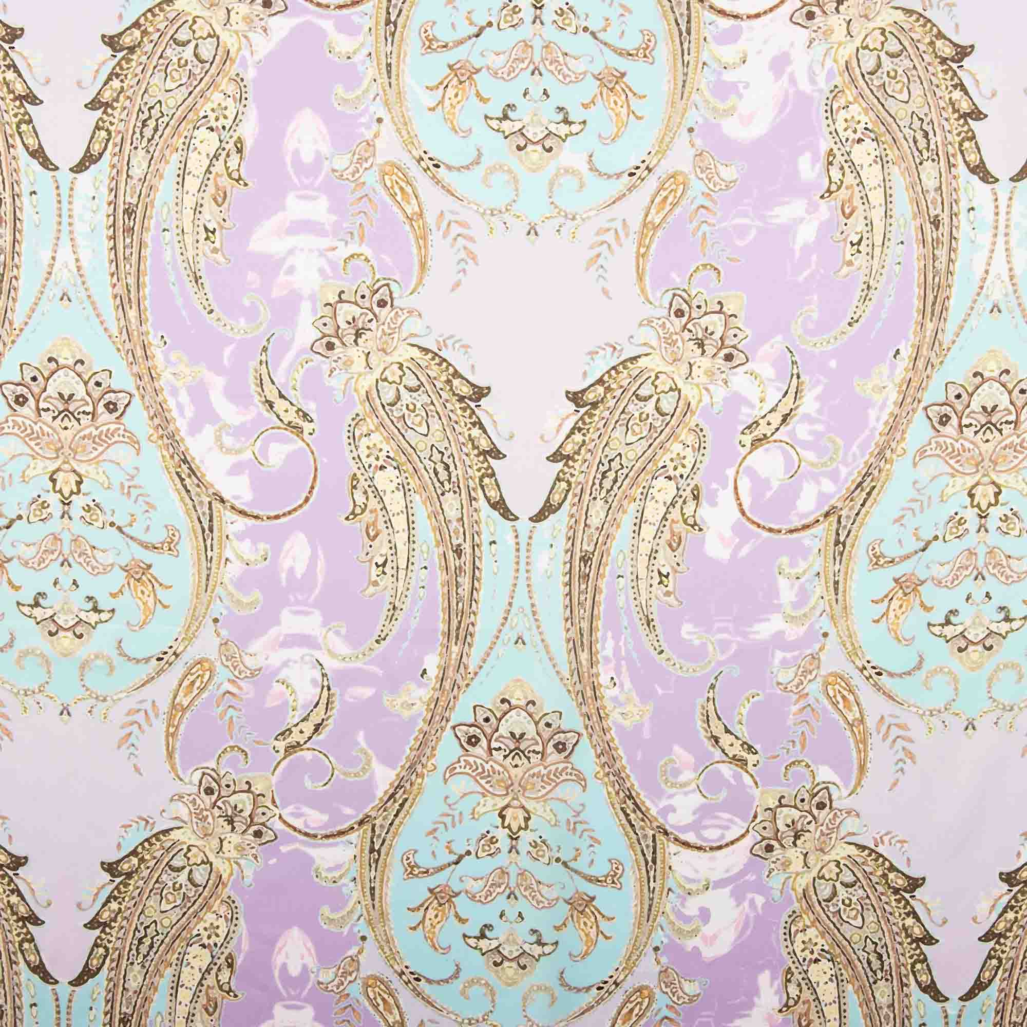 Lavender Cashmere print satin - Ribes y Casals