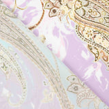 Lavender Cashmere print satin - Ribes y Casals