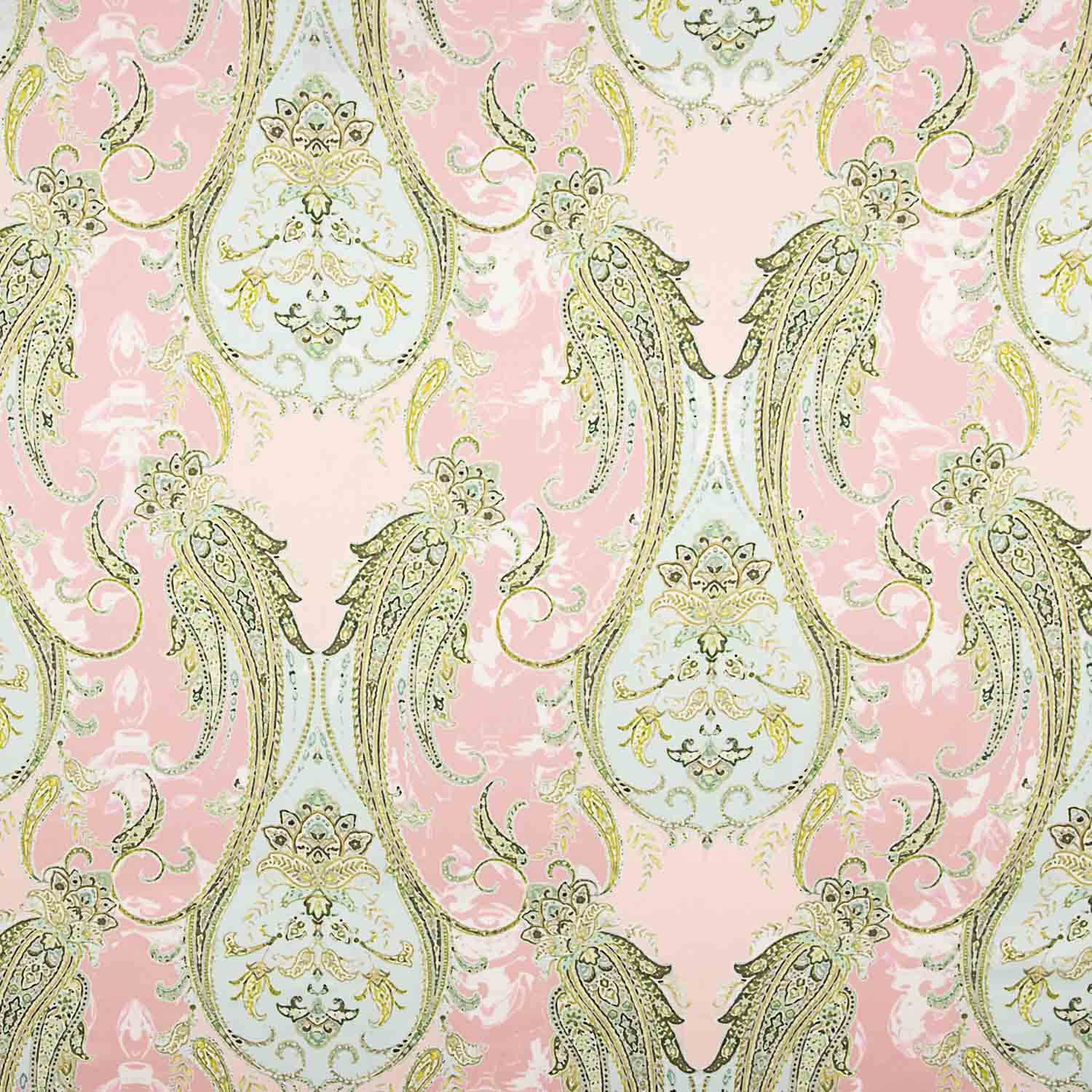 Pink Paisley print satin - Ribes y Casals