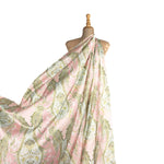 Pink Paisley print satin - Ribes y Casals