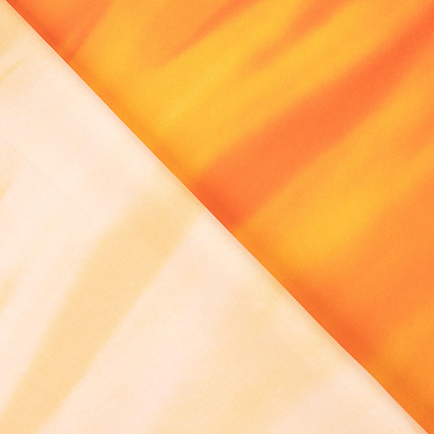 Orange satin print waterfall - Ribes y Casals