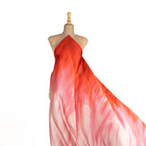 Cascada print on red satin - Ribes y Casals