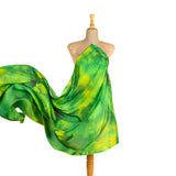 Flash Green printed satin - Ribes y Casals