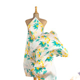 Satin Printed Green Moon Water - Ribes y Casals