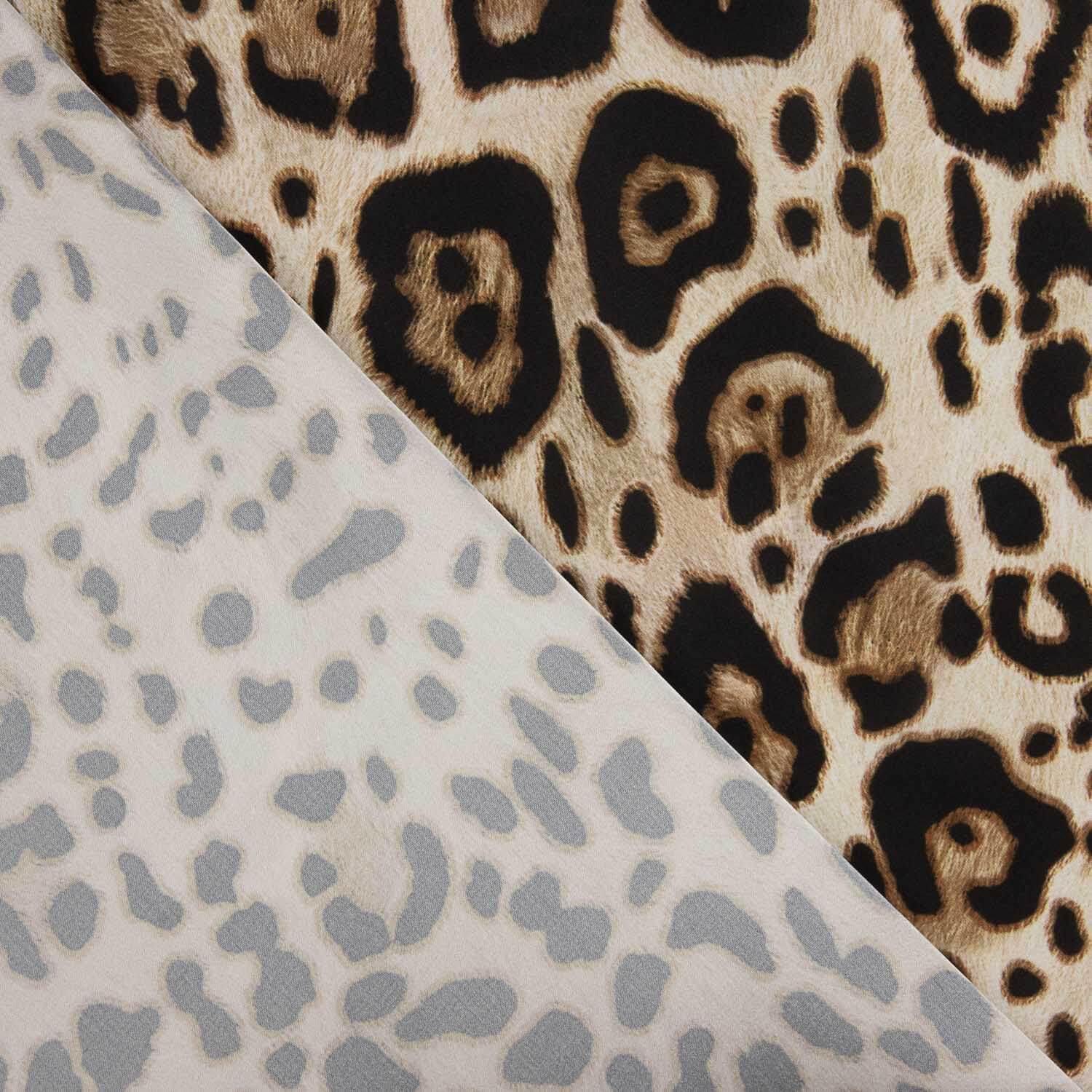 Polyester Satin – Leopard Chic - Ribes y Casals