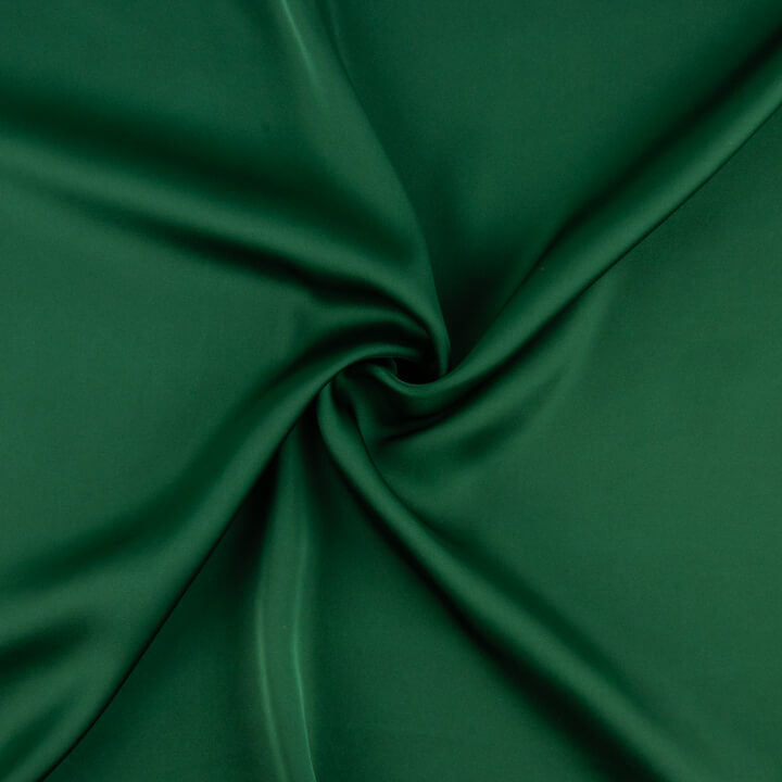 Fine Bottle Green Polyester Satin - Ribes y Casals