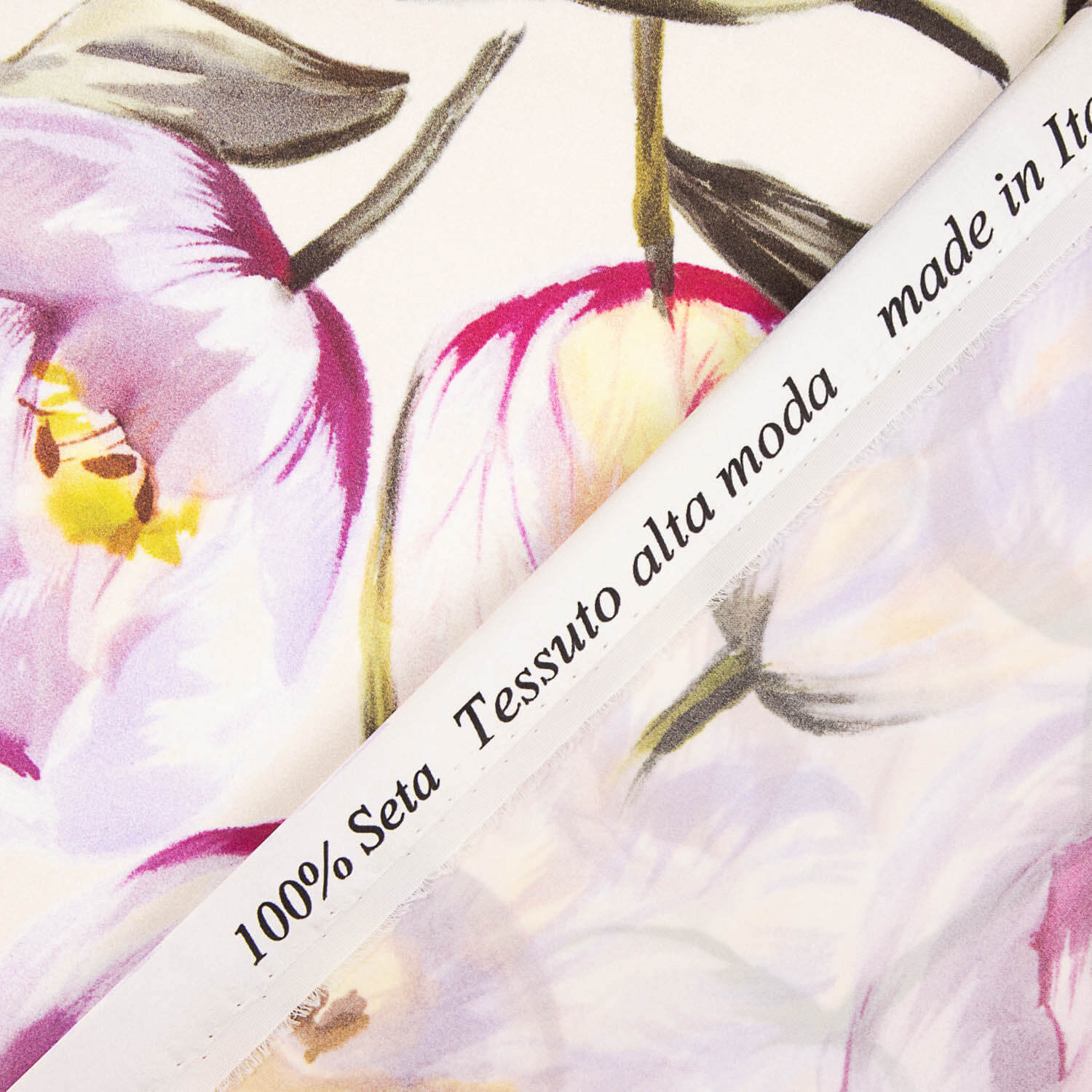 Natural Silk Satin Romantic Garden - Ribes y Casals