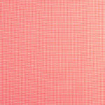 Fluorescent Coral Mini Checks Poplin - Ribes y Casals
