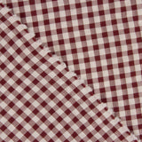 Seersucker Vichy Checks, Maroon - Ribes y Casals