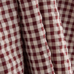 Seersucker Vichy Checks, Maroon - Ribes y Casals