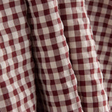 Seersucker Vichy Checks, Maroon - Ribes y Casals