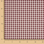 Seersucker Vichy Checks, Maroon - Ribes y Casals