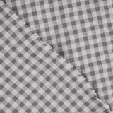 Seersucker, Vichy Checks, Pearl Grey - Ribes y Casals