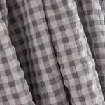Seersucker, Vichy Checks, Pearl Grey - Ribes y Casals