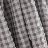 Seersucker, Vichy Checks, Pearl Grey - Ribes y Casals