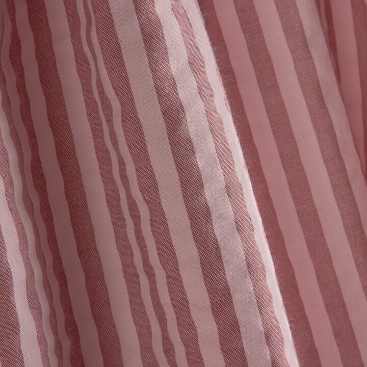 Powder Pink Striped Seersucker - Ribes y Casals