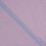 Blue and Pink Mini Checks Poplin - Ribes y Casals