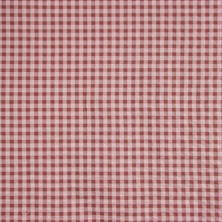 Powder Pink Vichy Check Seersucker - Ribes y Casals