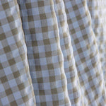Green and Blue Gingham Checks Seersucker - Ribes y Casals