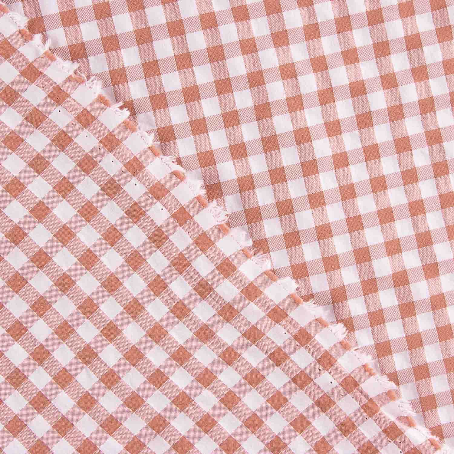 Red Checkered Seersucker - Ribes y Casals