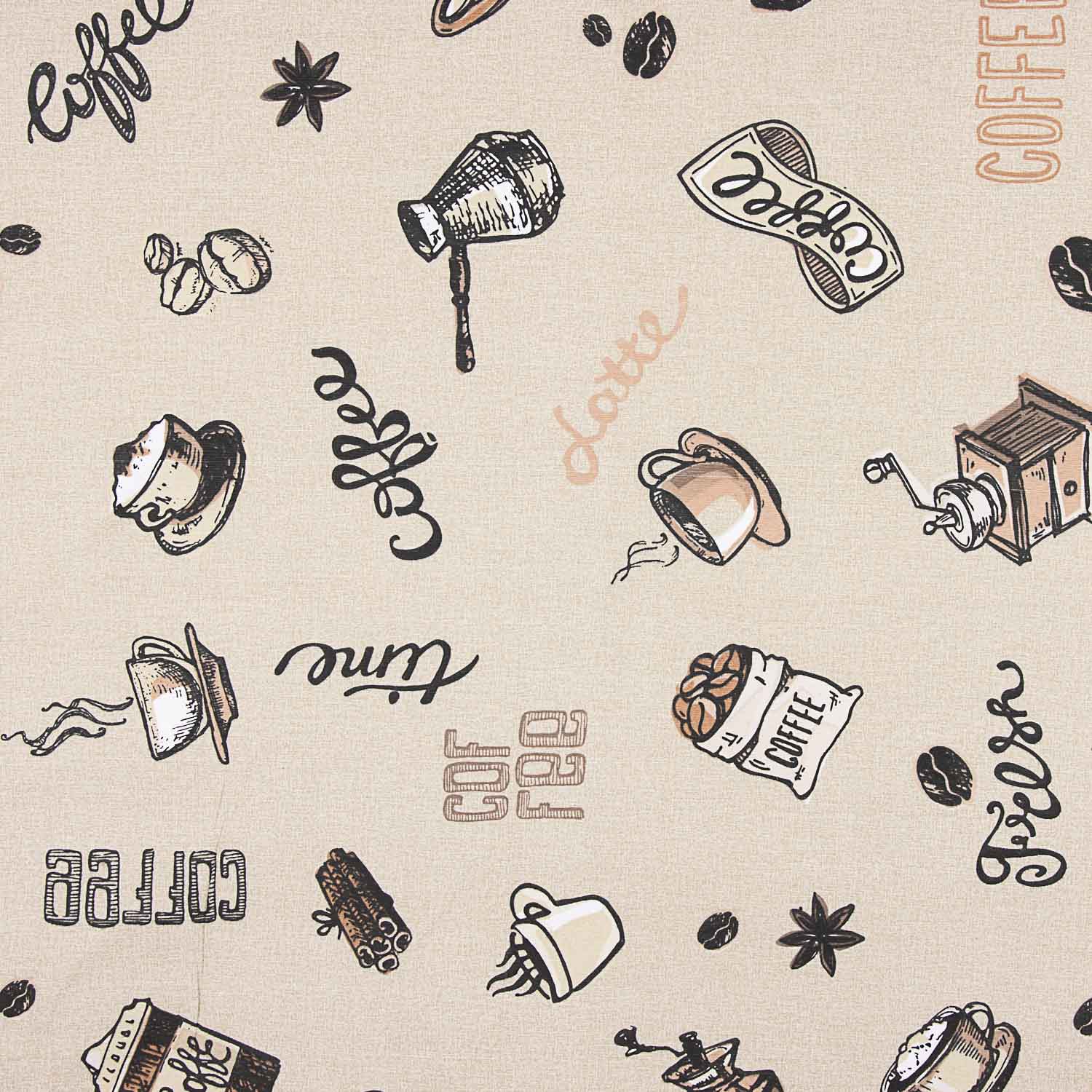 Vintage Coffee Printed Canvas - Ribes y Casals