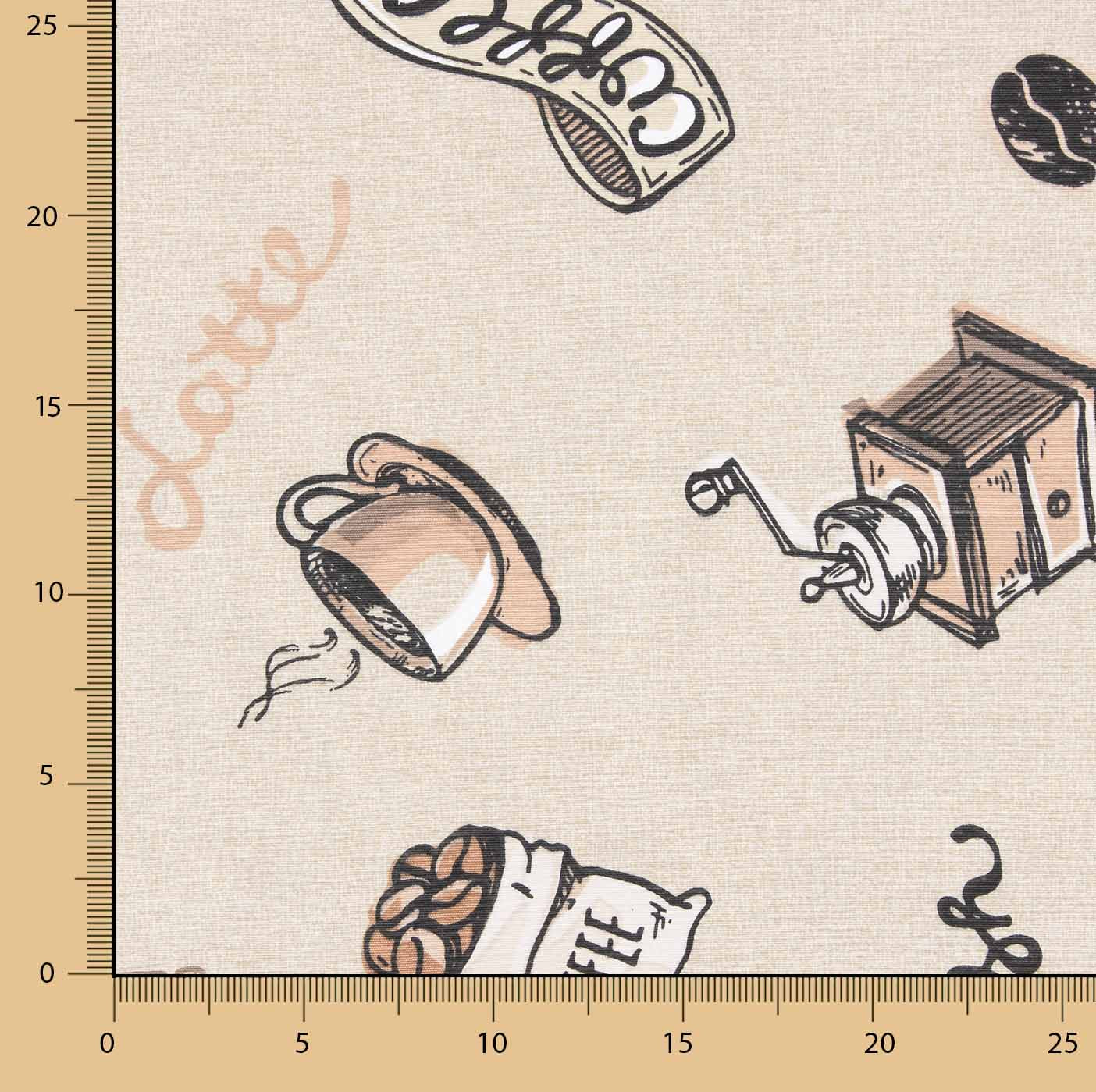 Vintage Coffee Printed Canvas - Ribes y Casals