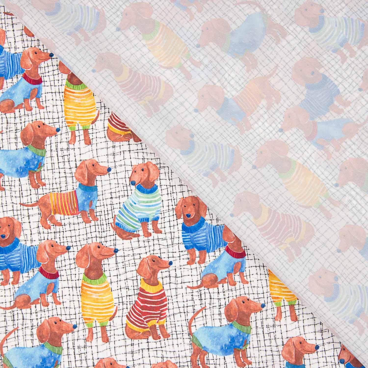 Sorona Technical Fibre with Dachshund Print - Ribes y Casals