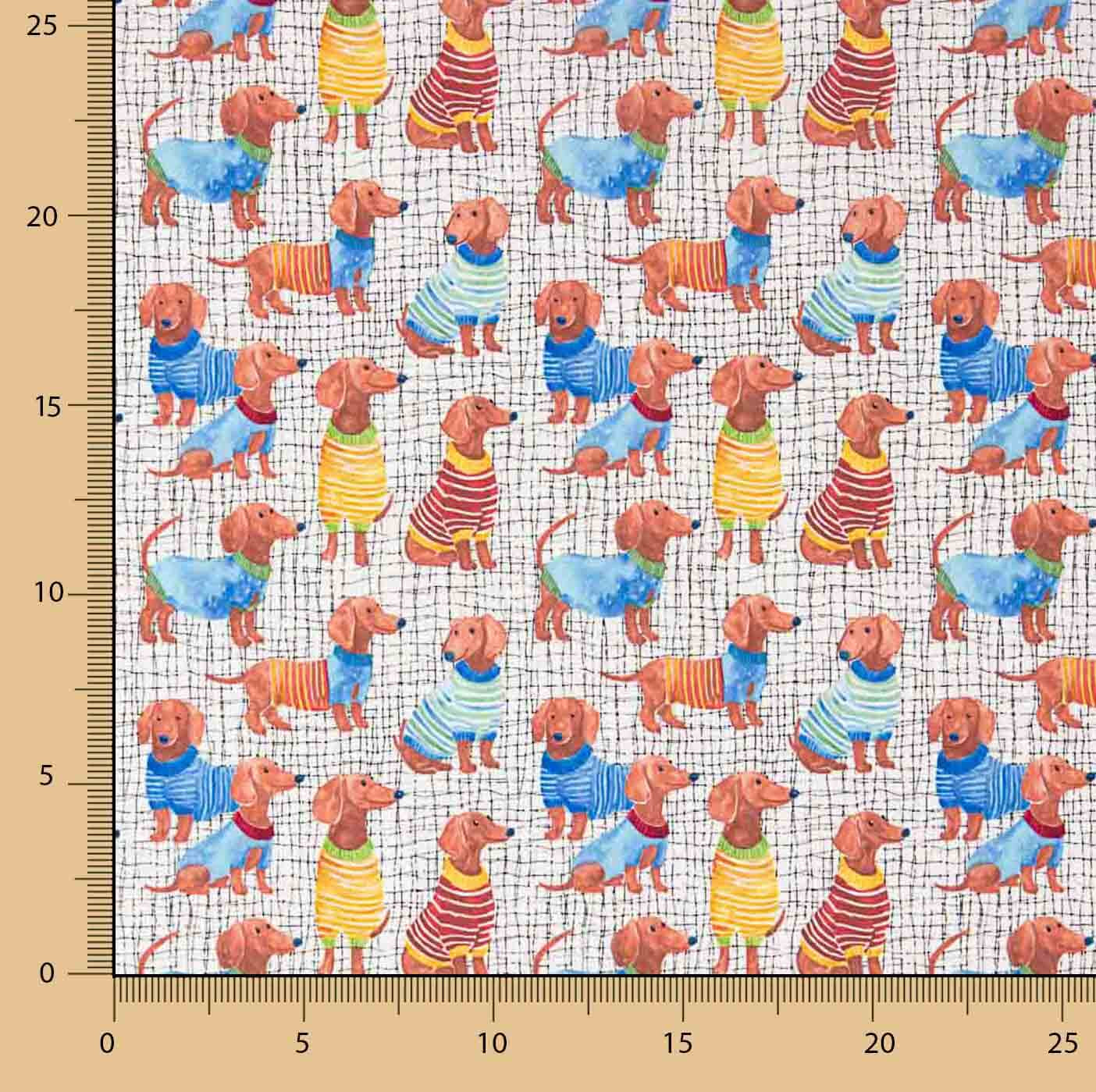 Sorona Technical Fibre with Dachshund Print - Ribes y Casals