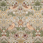 Beige ‘Bird Garden’ Cotton Canvas - Ribes y Casals