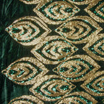 Green Velvet Knit with Gold Sequins - Ribes y Casals
