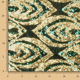 Green Velvet Knit with Gold Sequins - Ribes y Casals