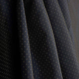 Deep Blue Polyester Lining with Tie Pattern - Ribes y Casals