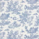 Blue Toile de Jouy Cotton Sheet - Ribes y Casals