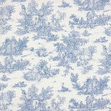 Blue Toile de Jouy Cotton Sheet - Ribes y Casals