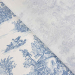 Blue Toile de Jouy Cotton Sheet - Ribes y Casals